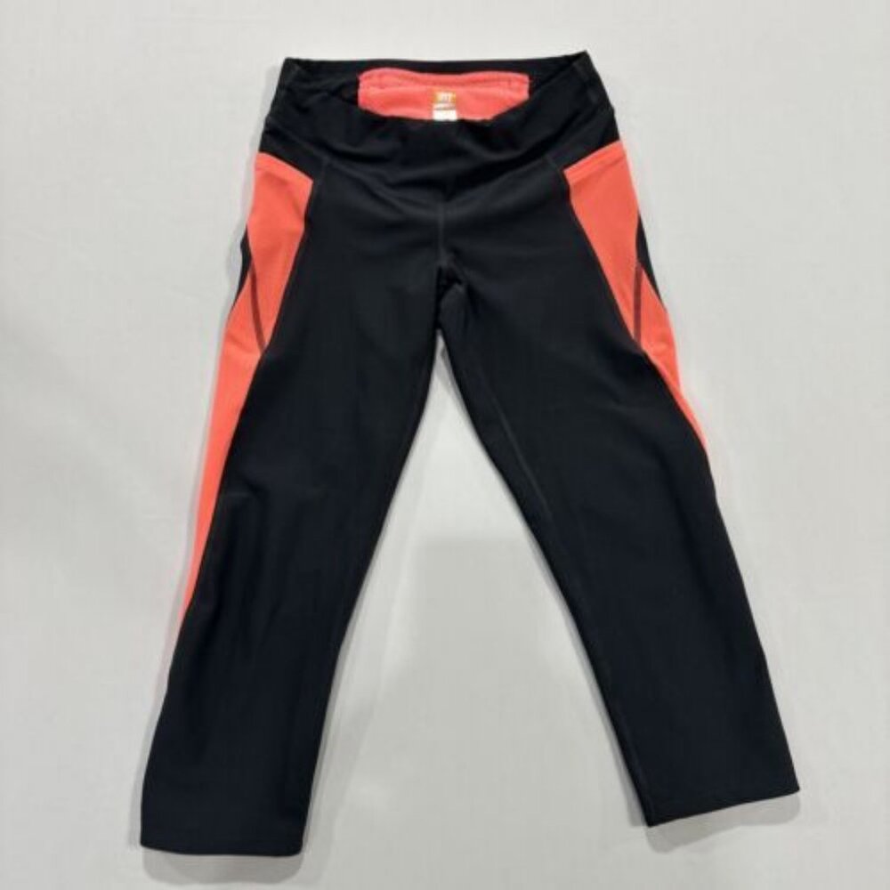 Lucy Tech Women’s Leggings Size XSmall Gray Pink Capri Low Rise Activewear